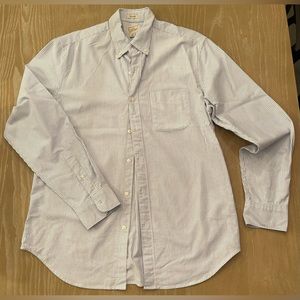 J.Crew Classic stripe mens button front shirt;sz M